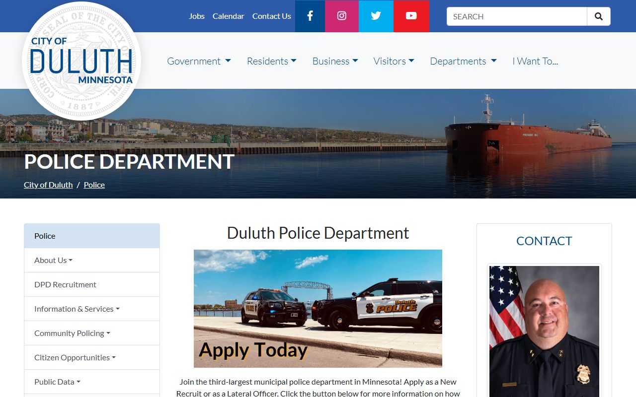 Duluth Police Department website