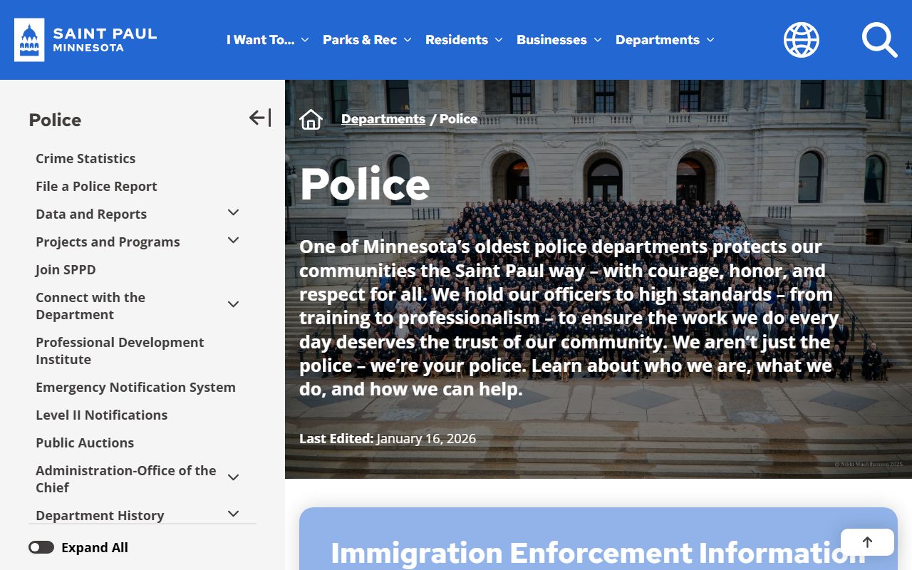 St. Paul Police Department website