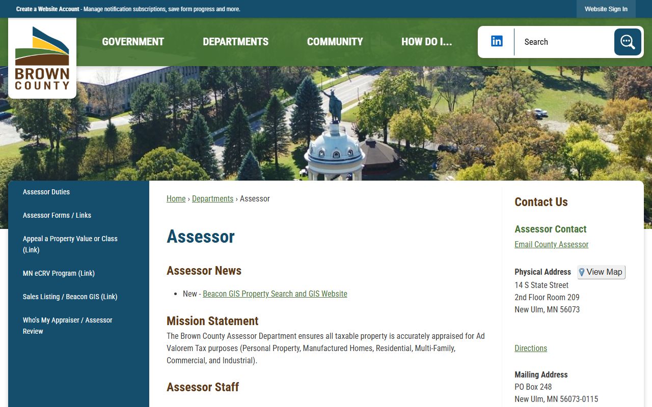 Brown County District Court website for traffic ticket records