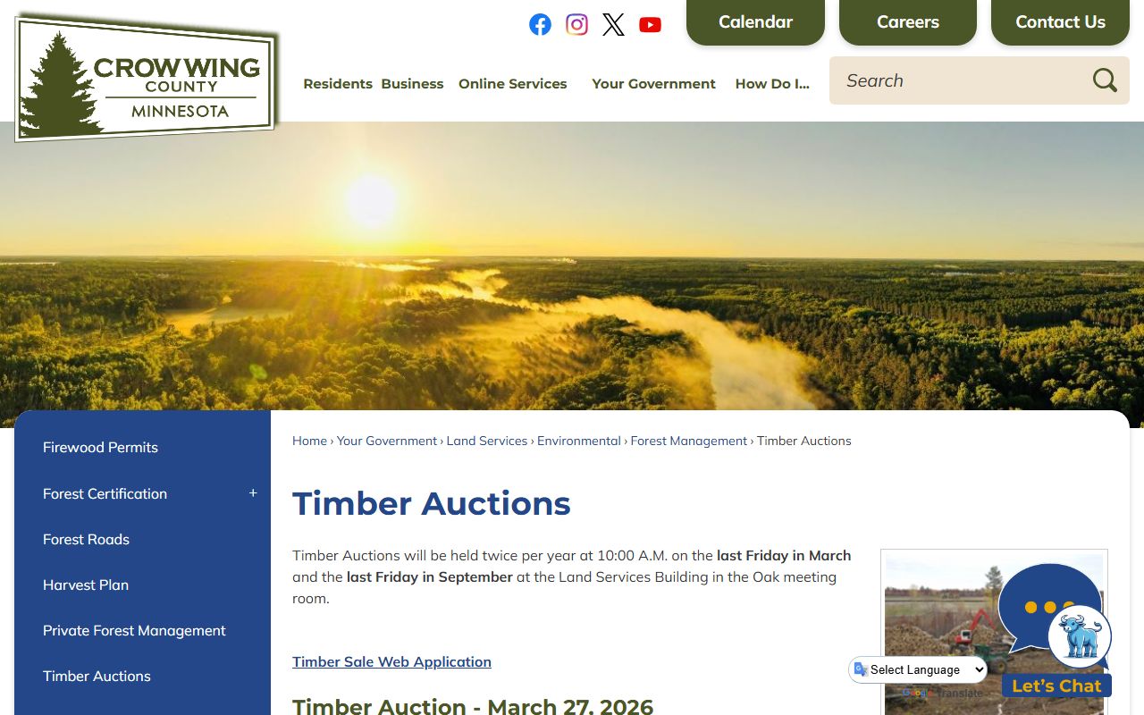 Crow Wing County District Court traffic records page in Brainerd Minnesota