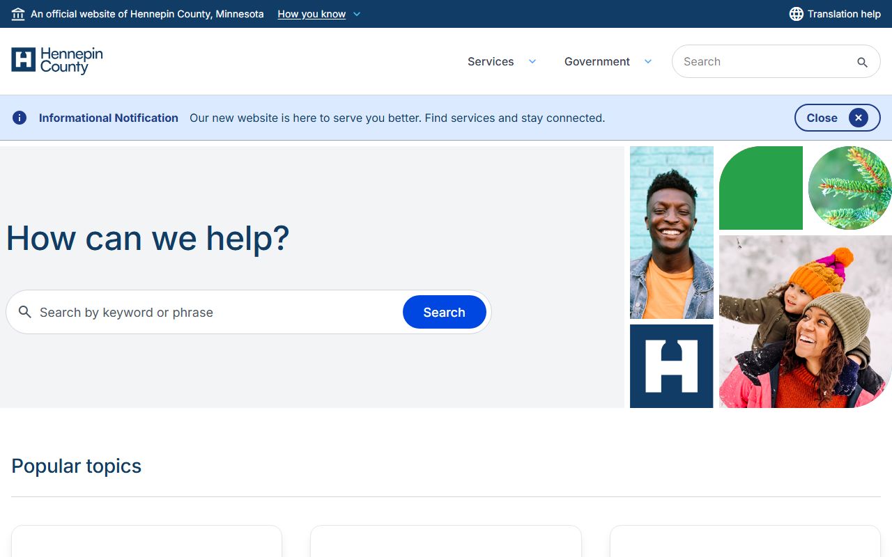 Hennepin County main website