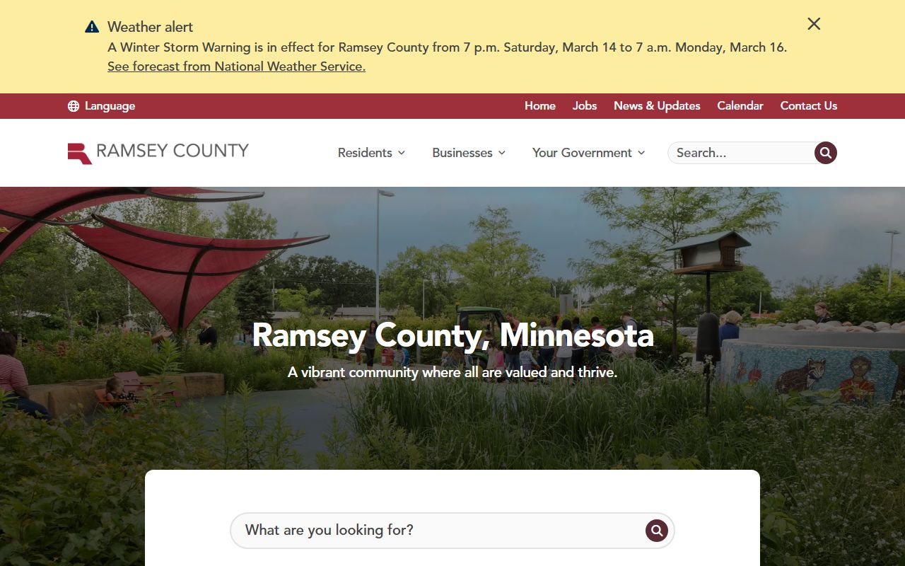 Ramsey County main website