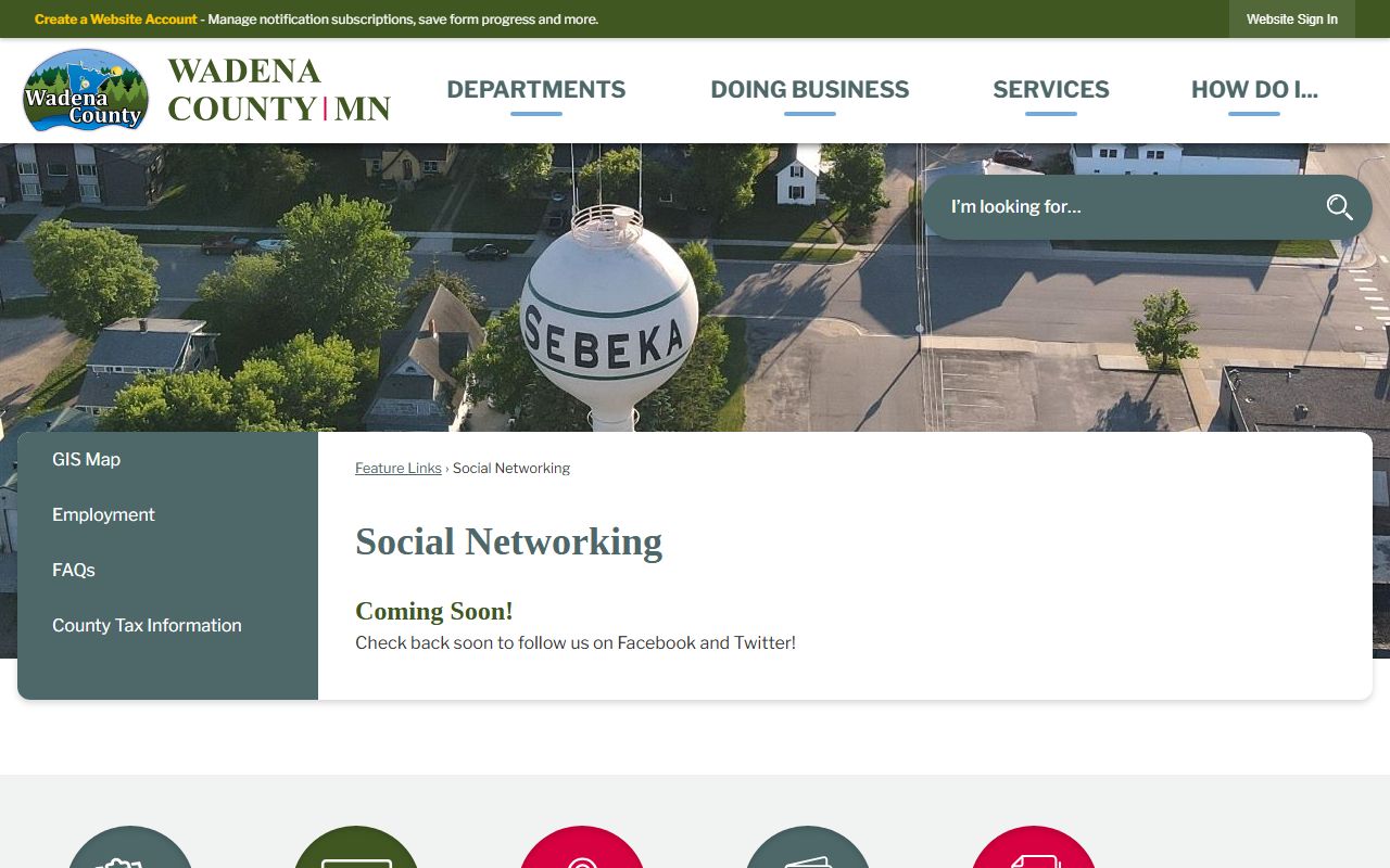 Wadena County Sheriff's Office website